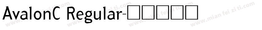 AvalonC Regular字体转换